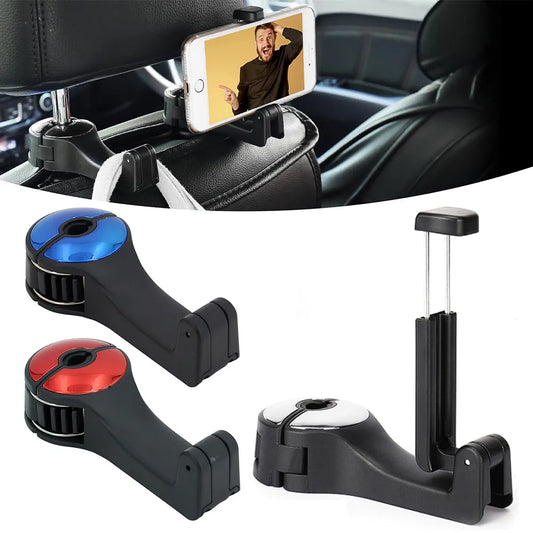 Car Seat Headrest Hook Phone Holder Seat Hanger Organizer For Mercedes Benz A B C E G Class W247 W204 W205 W213 W214 Accessories